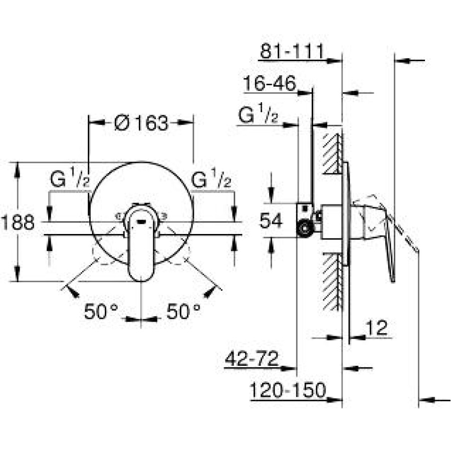 Смеситель для душа Grohe Eurosmart Cosmopolitan 32880000