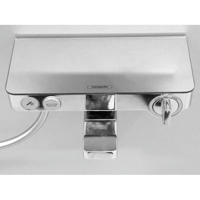 Смеситель для ванны Hansgrohe Select 13151400 с термостатом, белый/хром