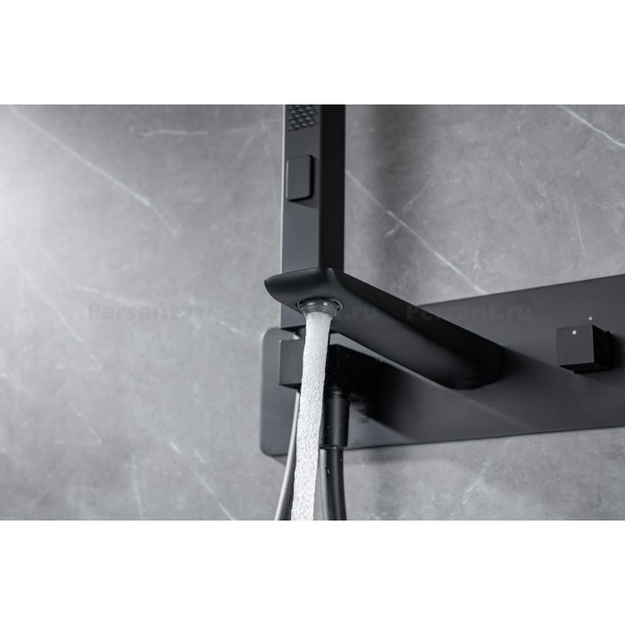 Смеситель для ванны Allen Brau Infinity 5.21007-31 встраиваемый, черный матовый