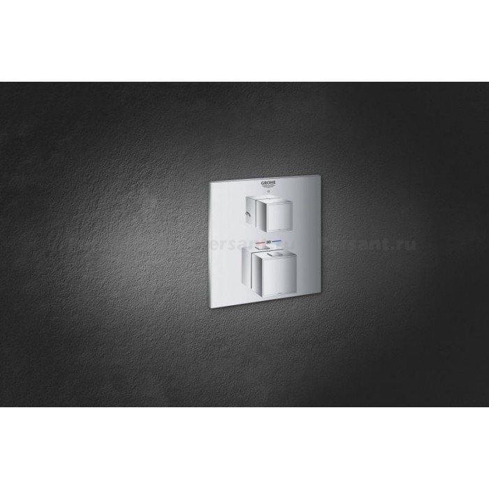 Смеситель для душа Grohe Grohtherm Cube 24154000 встраиваемый, с термостатом, хром