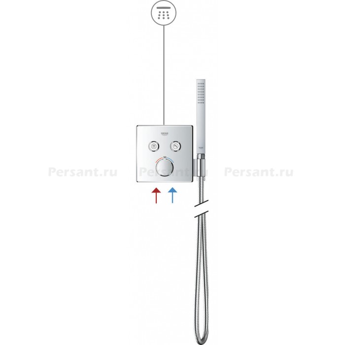 Смеситель для душа Grohe Grohtherm SmartControl 29125000