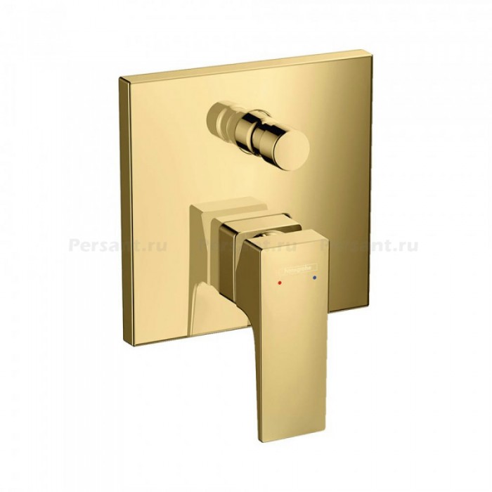 Смеситель для ванны hansgrohe Metropol 32545990 встраиваемый, полированное золото