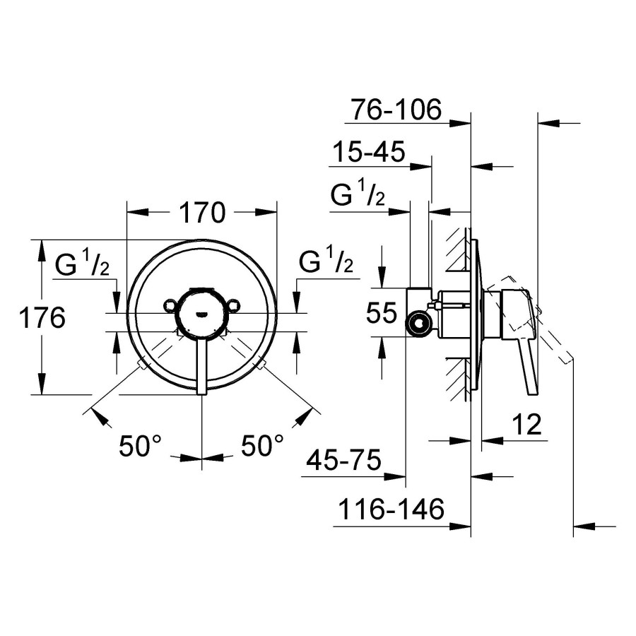 Смеситель для душа Grohe Concetto 32213001