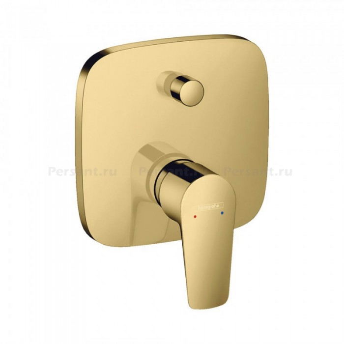 Смеситель для ванны hansgrohe Talis E 71474990 встраиваемый, полированное золото