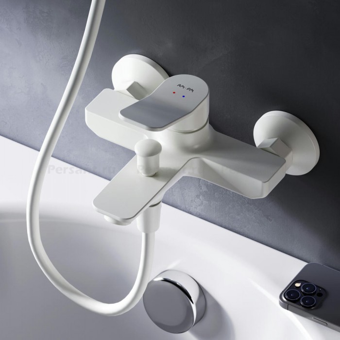 Смеситель для ванны AM.PM X-Joy F85A10033 белый матовый