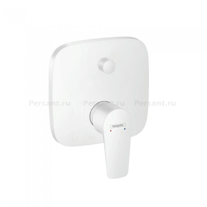 Смеситель для ванны hansgrohe Talis E 71745700 встраиваемый, белый матовый 