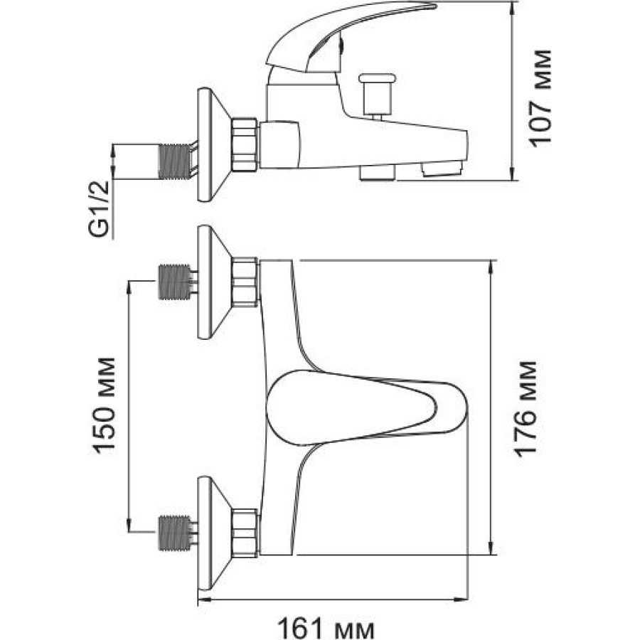 Смеситель для ванны WasserKRAFT Isen 2601