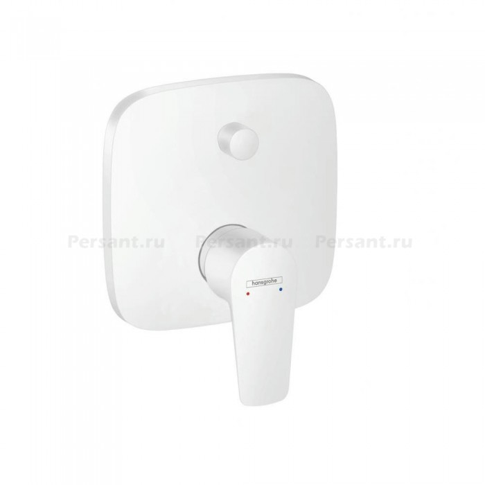 Смеситель для ванны hansgrohe Talis E 71474700 встраиваемый, белый матовый