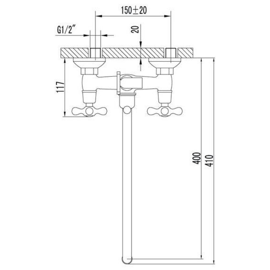 Смеситель для ванны Lemark Standard LM2151C