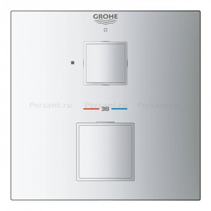 Смеситель для душа Grohe Grohtherm Cube 24153000 встраиваемый, с термостатом, хром