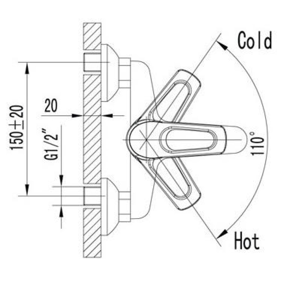 Смеситель для ванны Lemark Omega LM3102C