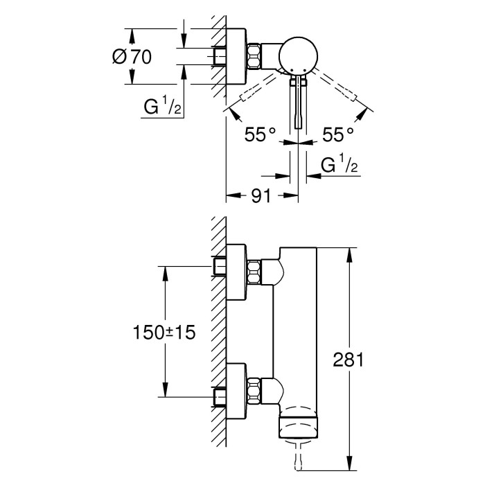 Смеситель для душа Grohe Essence 33636001