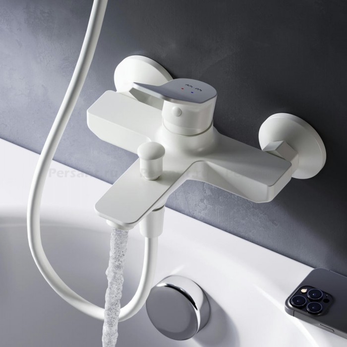 Смеситель для ванны AM.PM X-Joy F85A10033 белый матовый