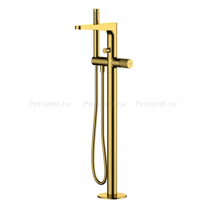 Смеситель для ванны WasserKRAFT Sauer 7100 7121 золото матовое