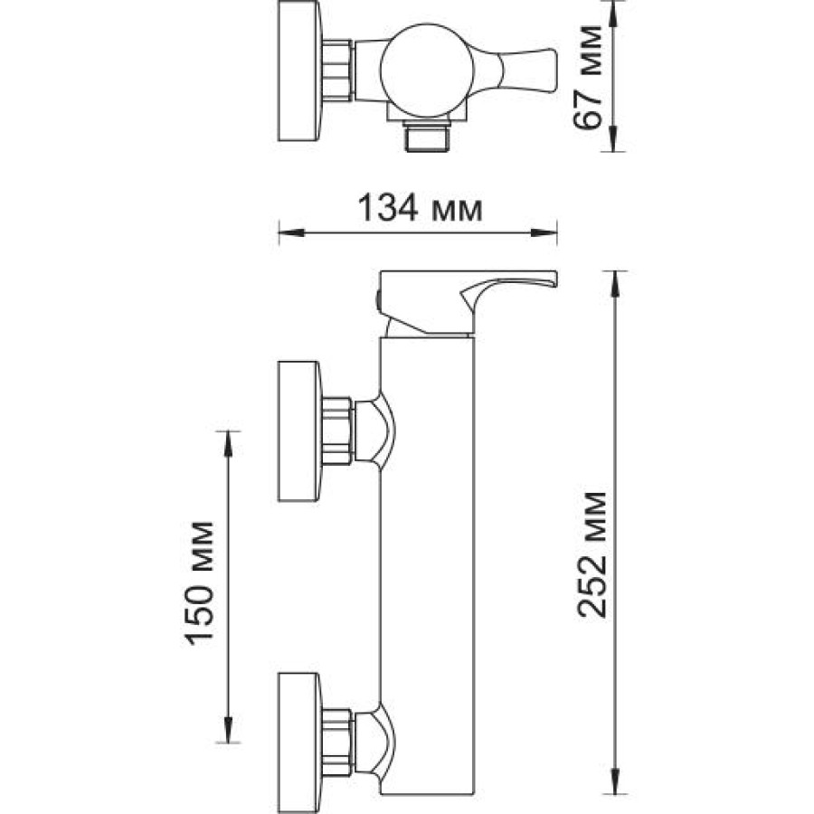 Смеситель для душа WasserKRAFT Berkel 4802