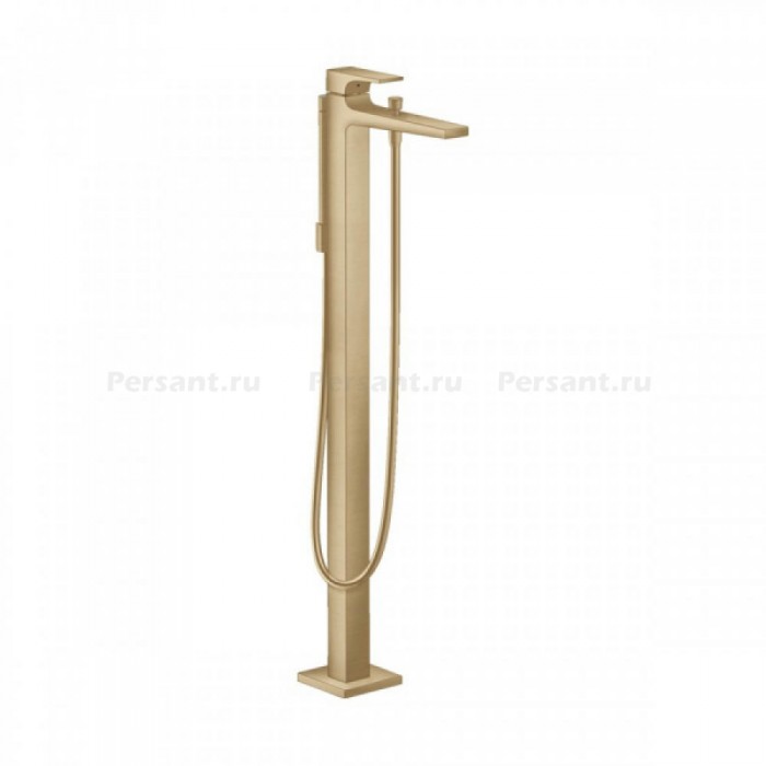 Смеситель для ванны hansgrohe Metropol 32532140 напольный, шлифованная бронза