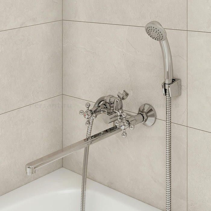 Смеситель для ванны Milardo Duplex DUPSBL2M10 хром