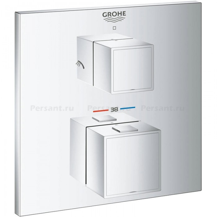 Смеситель для душа Grohe Grohtherm Cube 24154000 встраиваемый, с термостатом, хром