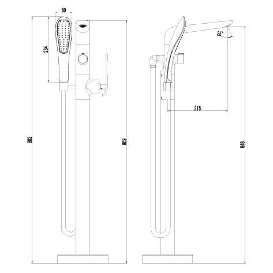 Смеситель для ванны Lemark Melange LM4944CW