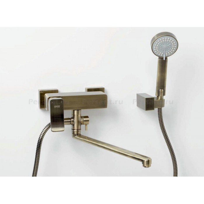 Смеситель для ванны WasserKRAFT Exter 1602L бронза