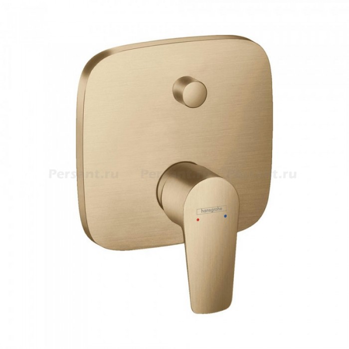 Смеситель для ванны hansgrohe Talis E 71745140 встраиваемый, шлифованная бронза