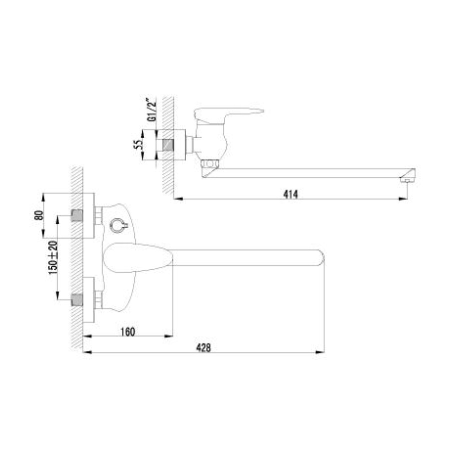 Смеситель для ванны Lemark Status LM4417C