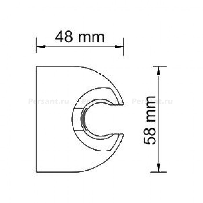 Смеситель для ванны WasserKRAFT Weser 7801 хром
