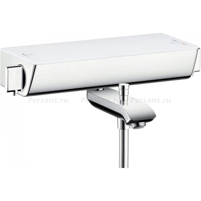 Смеситель для ванны Hansgrohe Ecostat 13141400 с термостатом, белый/хром