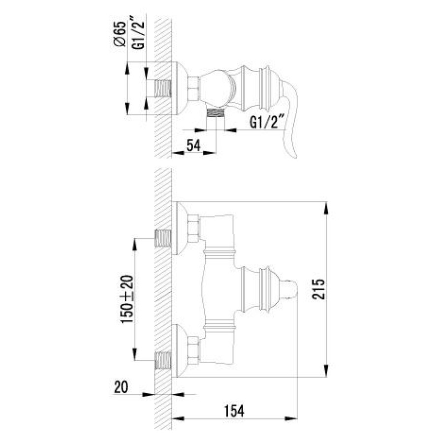 Смеситель для душа Lemark Brava LM4703G