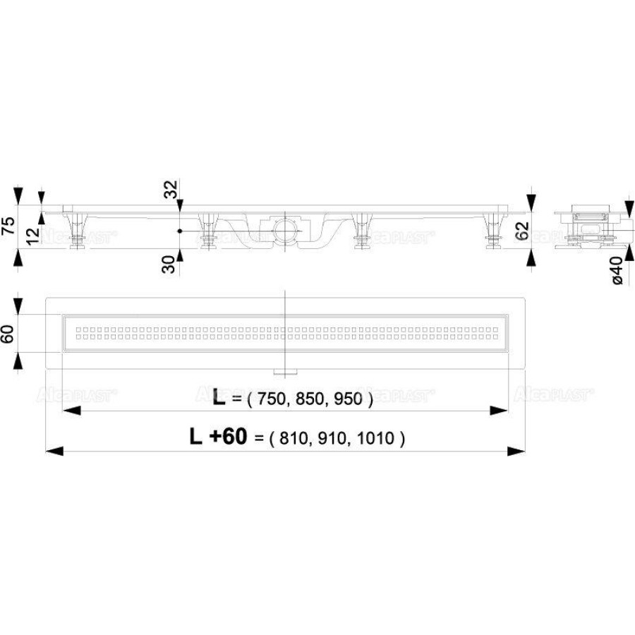 Душевой лоток AlcaPlast Simple APZ9-750M