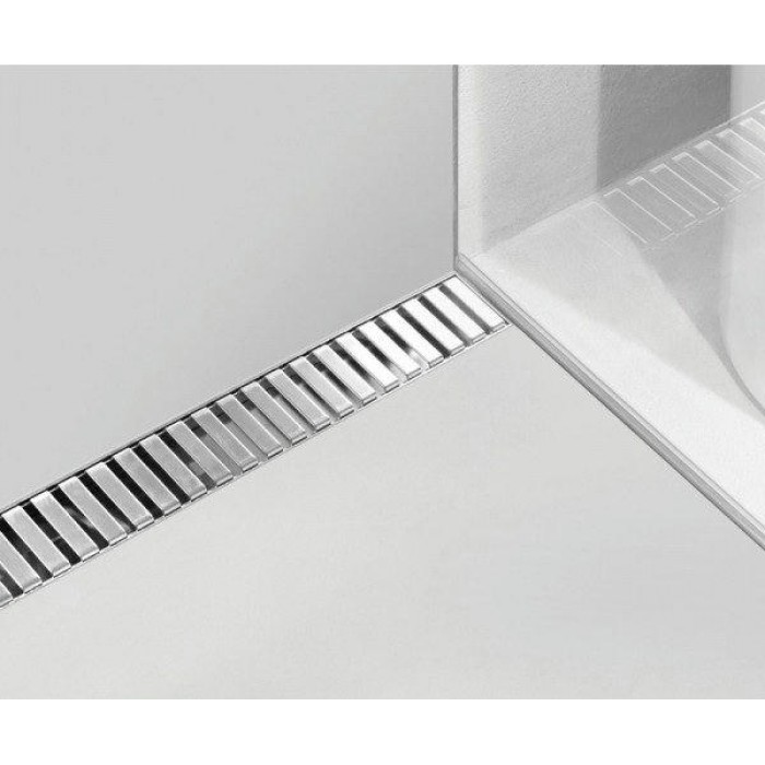 Решетка AlcaPlast LINE-850M (Нержавеющая сталь матовая)