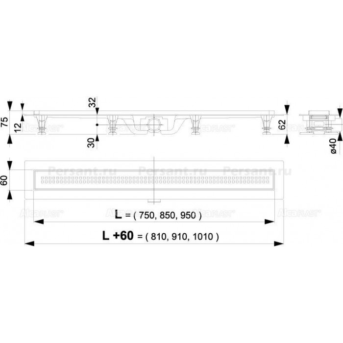 Душевой лоток AlcaPlast Simple APZ9-850M
