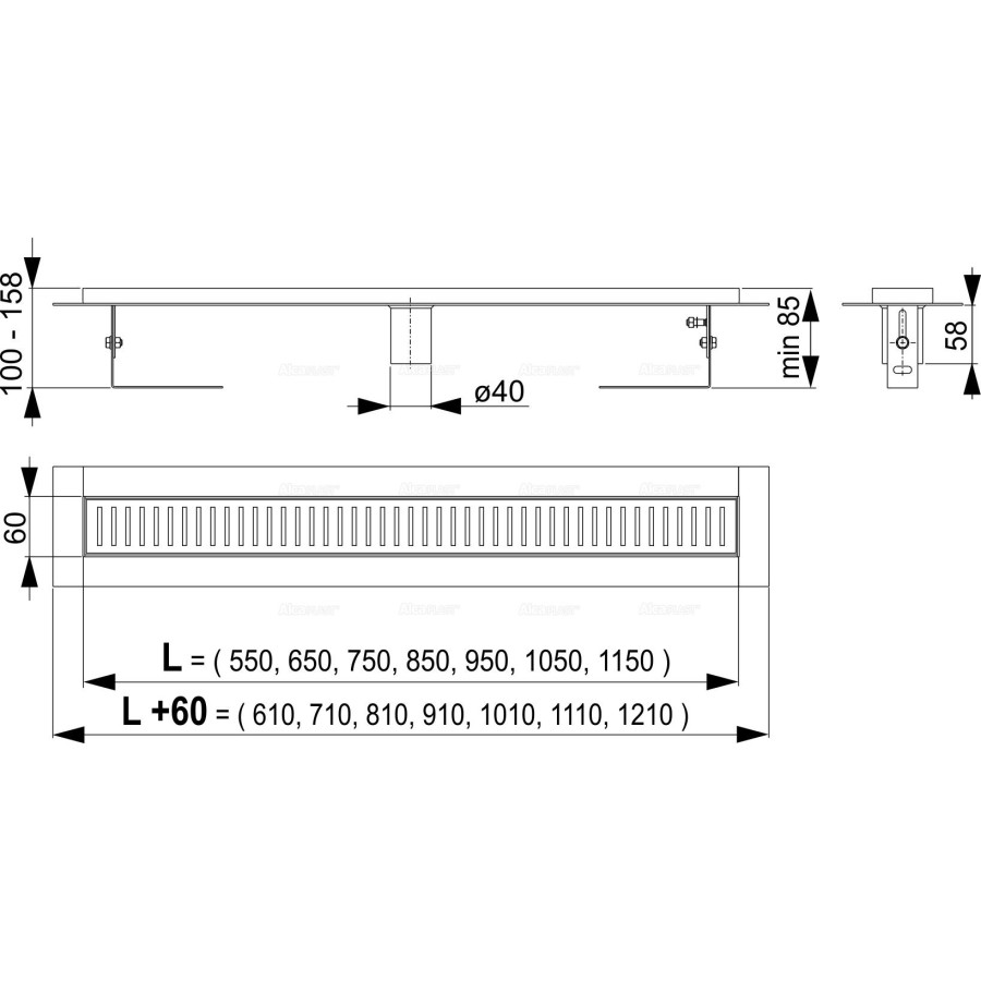 Душевой лоток AlcaPlast APZ2001-750