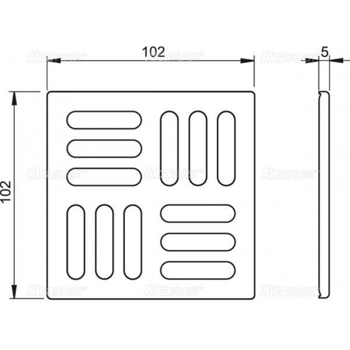 Решетка для сливных трапов AlcaPlast MPV004