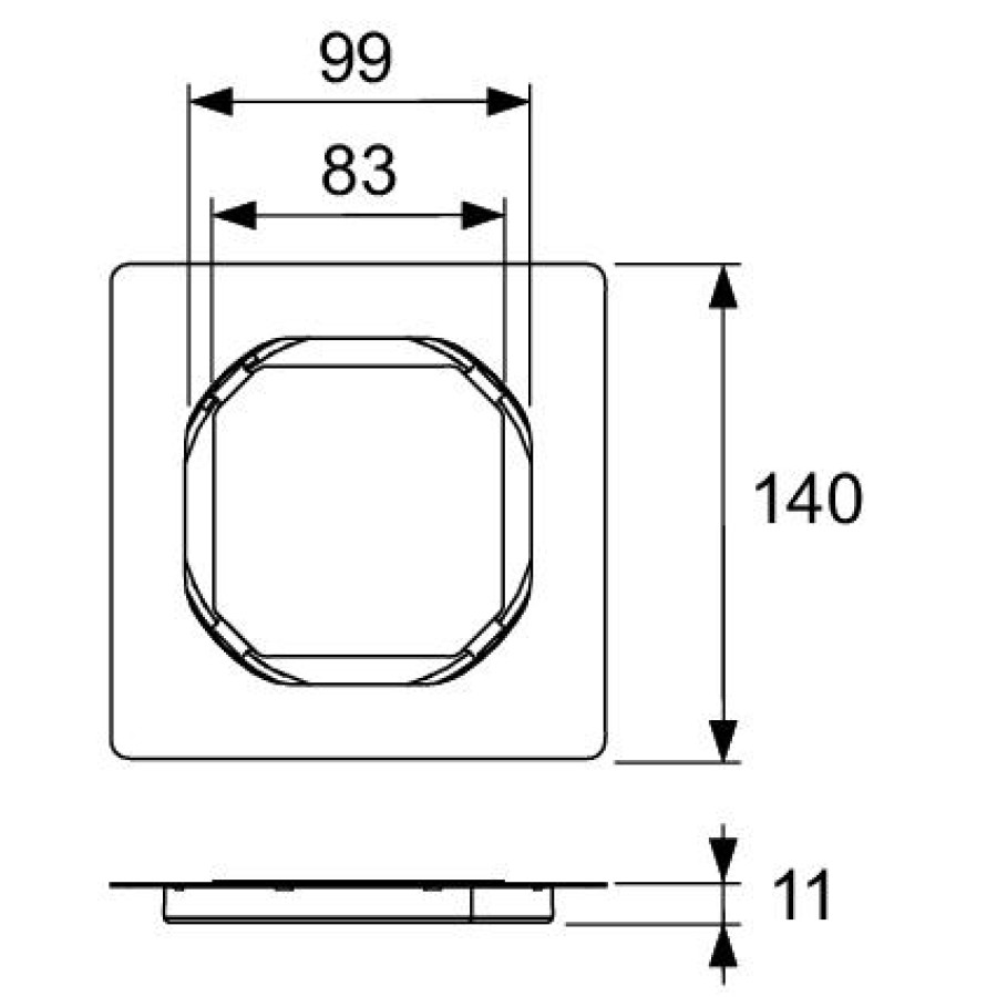 Основа для плитки Tece Drainpoint 3660016