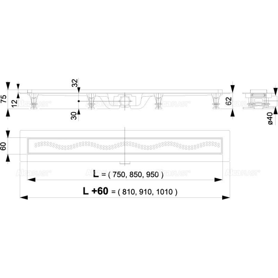 Душевой лоток AlcaPlast Simple APZ8-550M