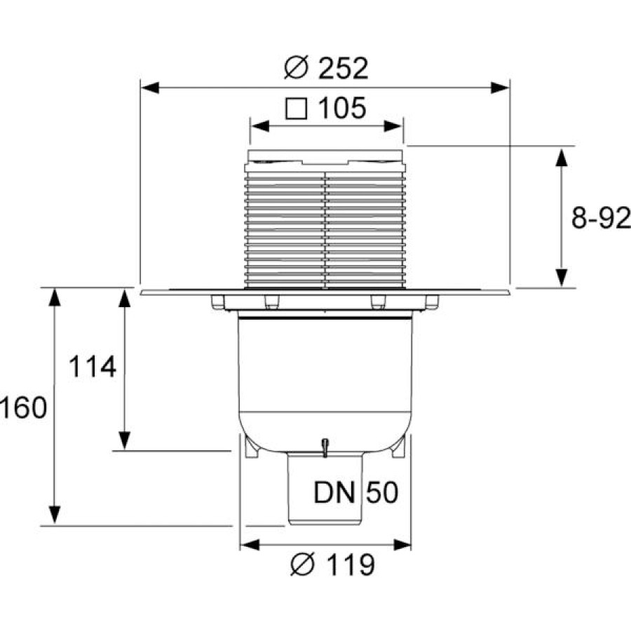 Трап Tece Drainpoint 3601300 прямой