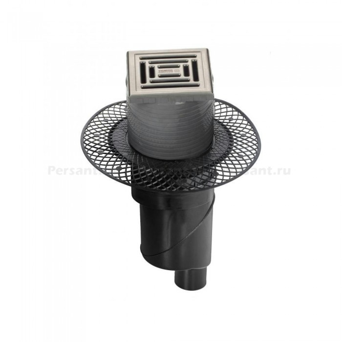 Душевой трап Berges Platz Uno 150x150 (090070) матовый хром
