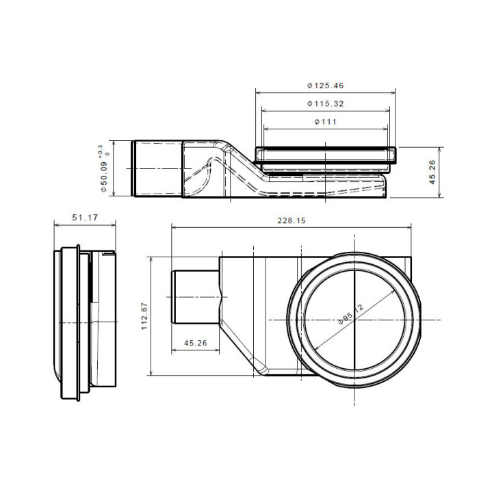Душевой трап Pestan Angle 13000013