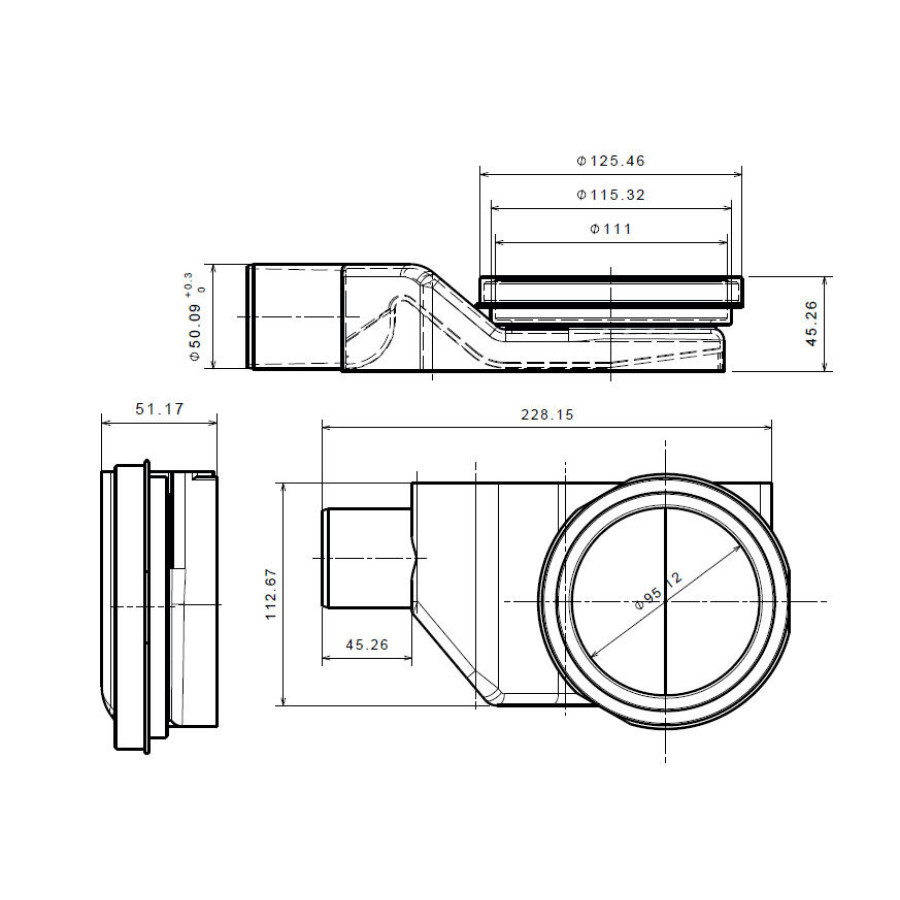 Душевой трап Pestan Angle 13000013