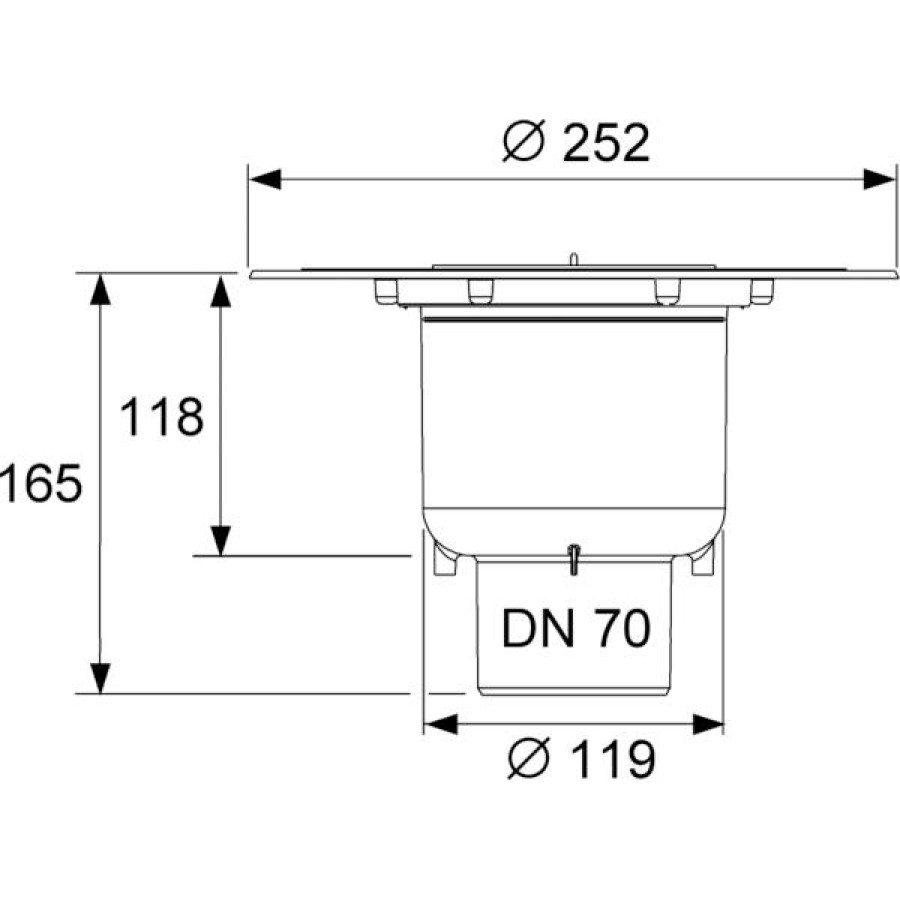 Сифон Tece Drainpoint 3603600 прямой