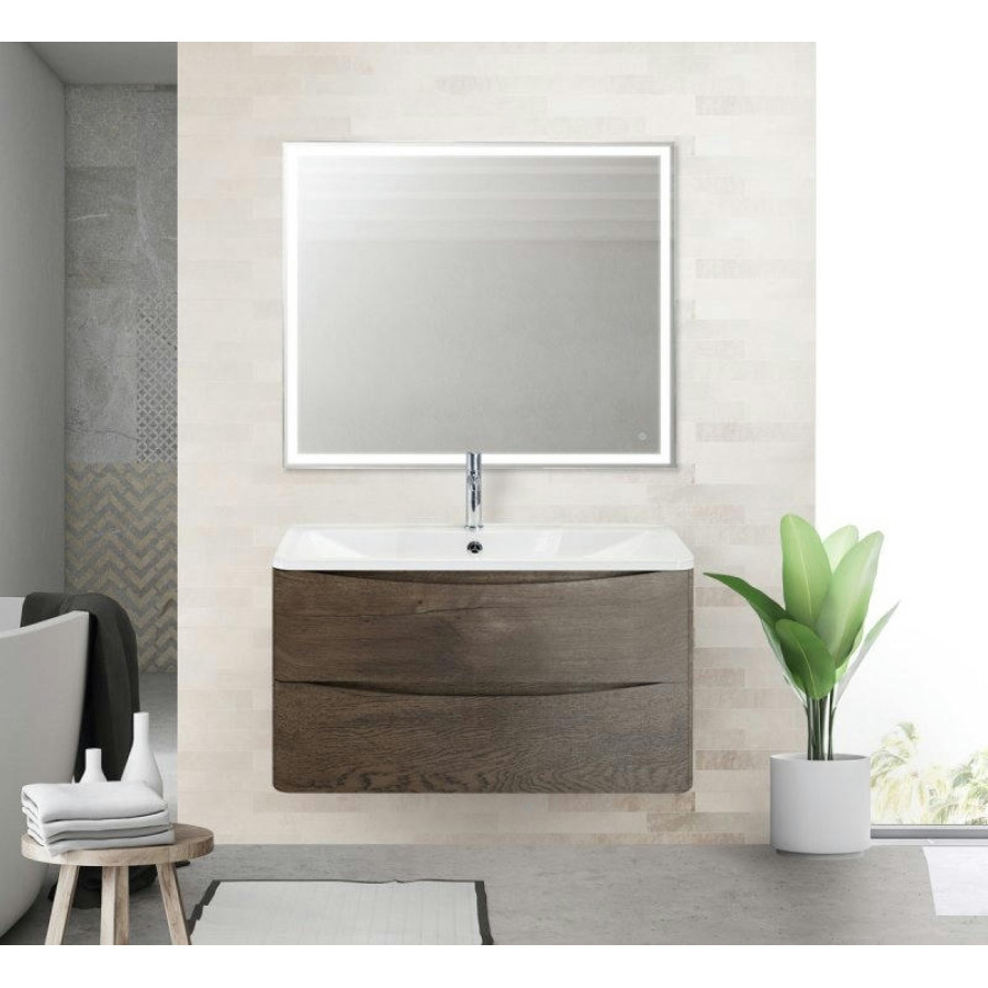 Тумба под раковину BelBagno ACQUA-800-2C-SO-RNG подвесная Robere Nature Grigio