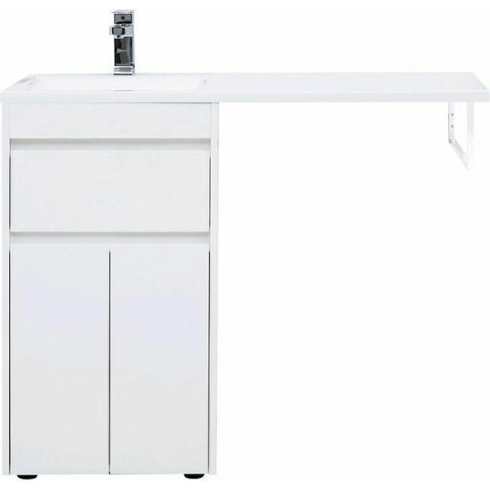 Тумба с раковиной Aquanet Токио 110 L 239204 Белая