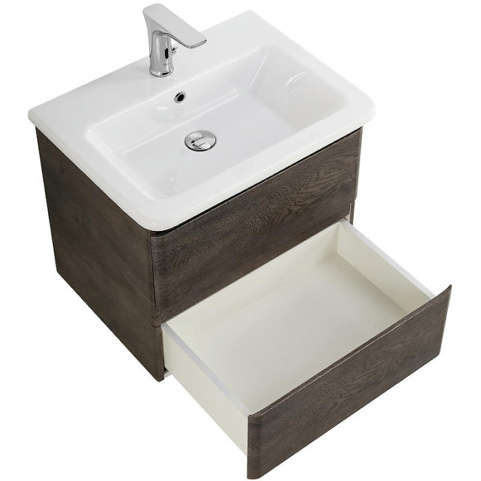 Тумба под раковину BelBagno 50 ALBANO-CER-500-2C-SO-RNG подвесная Rovere Nature Grigio