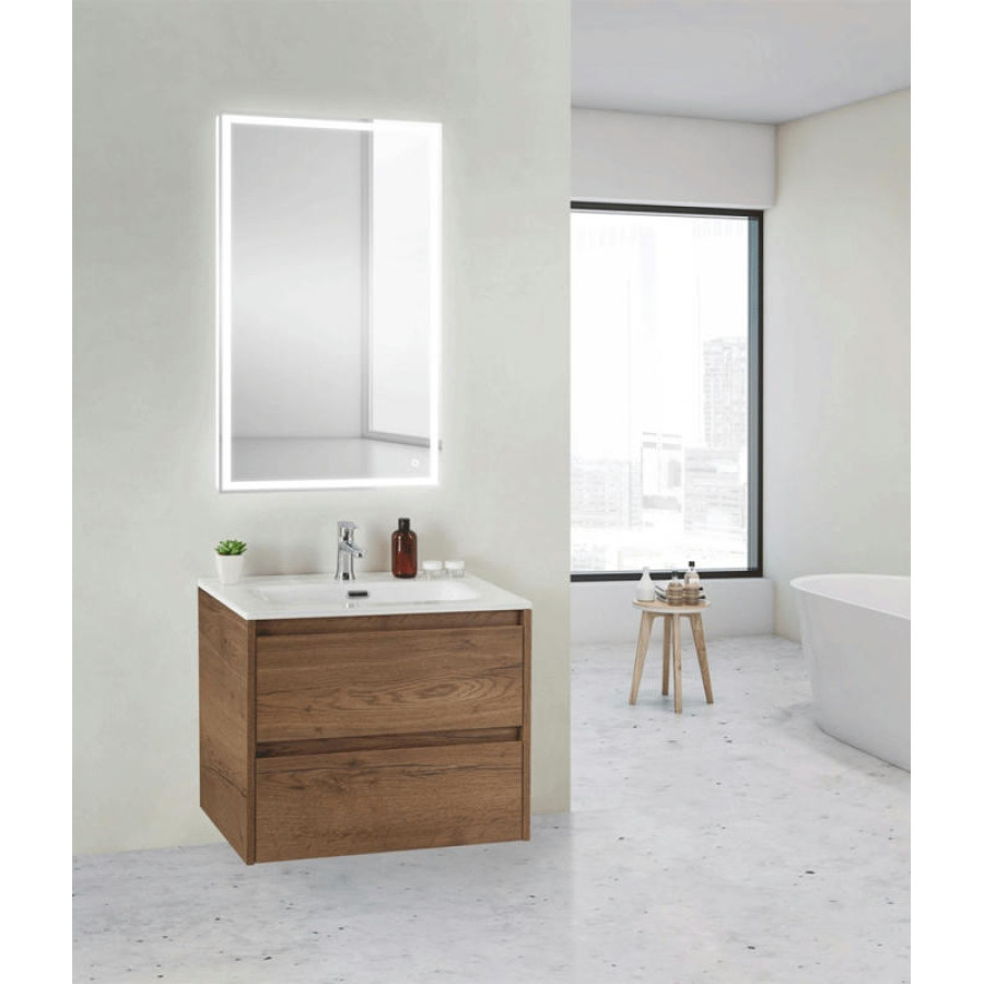 Тумба под раковину BelBagno KRAFT 39-800/390-2C-SO-RT подвесная Rovere Tabacco