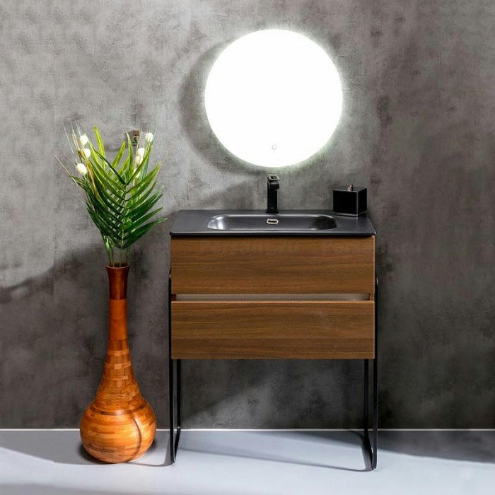 Тумба под раковину Boheme Armadi Art Vallessi 80 837-080-D подвесная Dark Oak