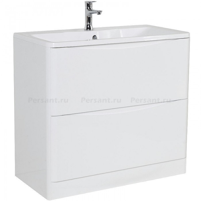Тумба под раковину BelBagno Acqua 100 ACQUA-1000-2C-PIA-BL Bianco Lucido