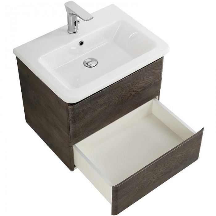 Тумба под раковину BelBagno 60 ALBANO-CER-600-2C-SO-RNG подвесная Rovere Nature Grigio