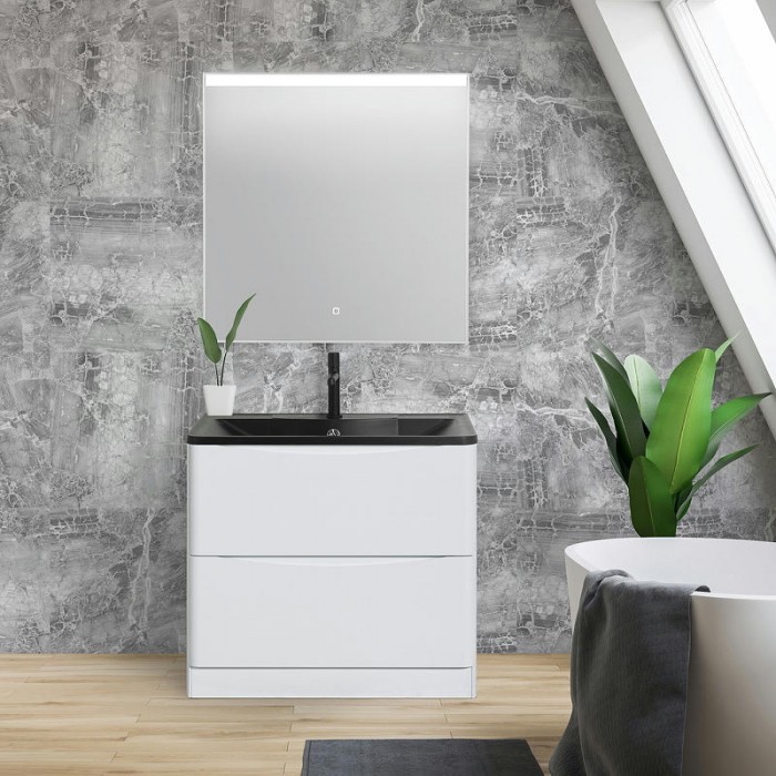 Тумба под раковину BelBagno Acqua 100 ACQUA-1000-2C-PIA-BL Bianco Lucido