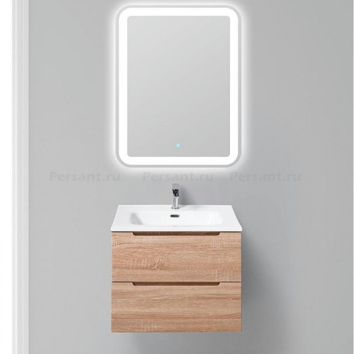 Тумба под раковину BelBagno Etna 60 ETNA-600-2C-SO-WO-P подвесная Rovere Bianco